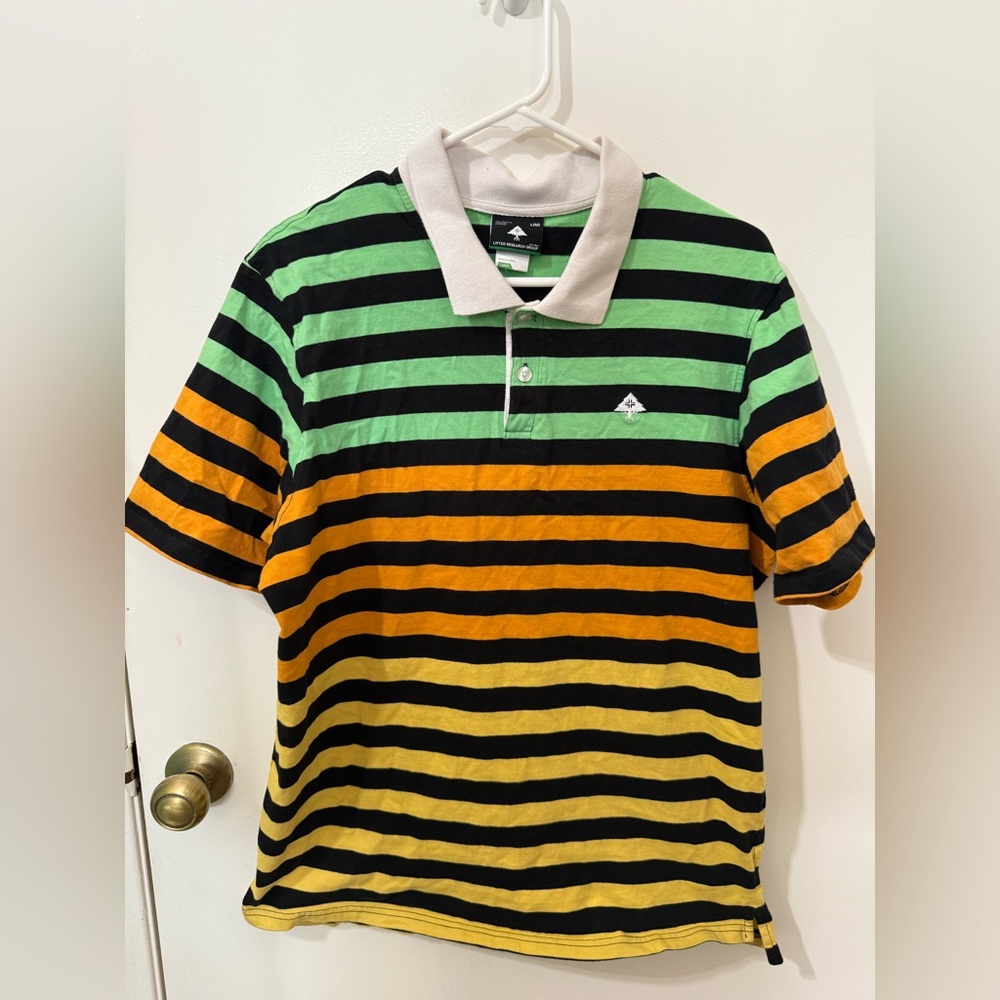 LRG Multicolor Striped Polo Shirt